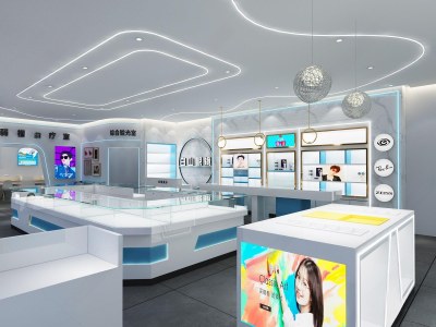 现代眼镜店3D模型下载